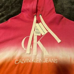 Calvin Klein mid drift hoodie